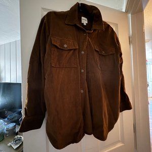 Brown Corduroy Button Up